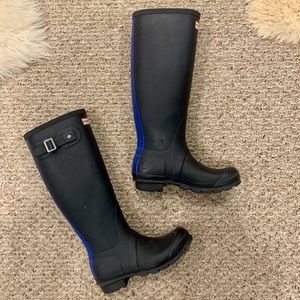 Hunter original tall rain boots size 5.5